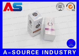 Quality 10ml Vial Storage Box Bodybuilding Mix Hot Stamp Silver Foil Embossed For UK Anabolics wholesale