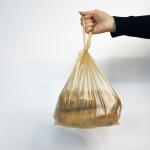 Breathable perforated bag for fruit and vegetable white transparent thickened