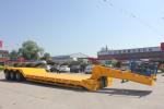 60t New Dropdeck Lowboy Semi Trailer Heavy Equipment Carrier Truck