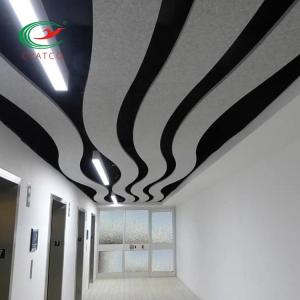 Quality Soundproofing Fiber Acoustic Ceiling Panels Fireproof Multicolor wholesale
