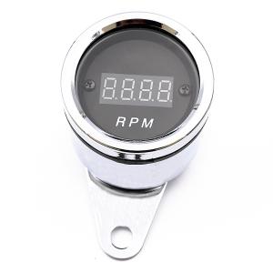 Quality Round Digital Rpm Gauge , Electrochromism Led Digital Display Tachometer wholesale