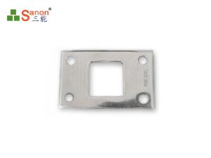 Quality AISI Stainless Steel Plate Covers Glass Clamp Rectangle For Glass Spigot wholesale