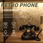 Charging Wedding Audio Guest Book Black Vintage Phone Voice Recorder For Keep