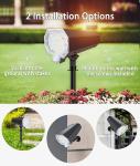 400lm 6500K Outdoor Solar Landscape Spotlights 2000mA Lithium 18650