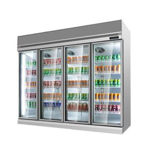 Quality Supermarket Milk Beverage Refrigerated Showcase With Digital Temperature Controller wholesale