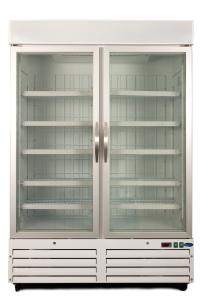 Quality Commercial Glass Door Freezer LED Lighting Good Temperature Evenness wholesale