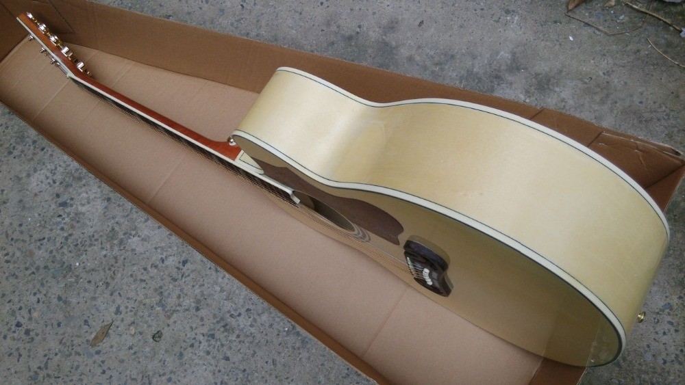 J200 single cut acoustic guitar SJ200N electric acoustic Guitar single cutaway Acoustic black hard shell