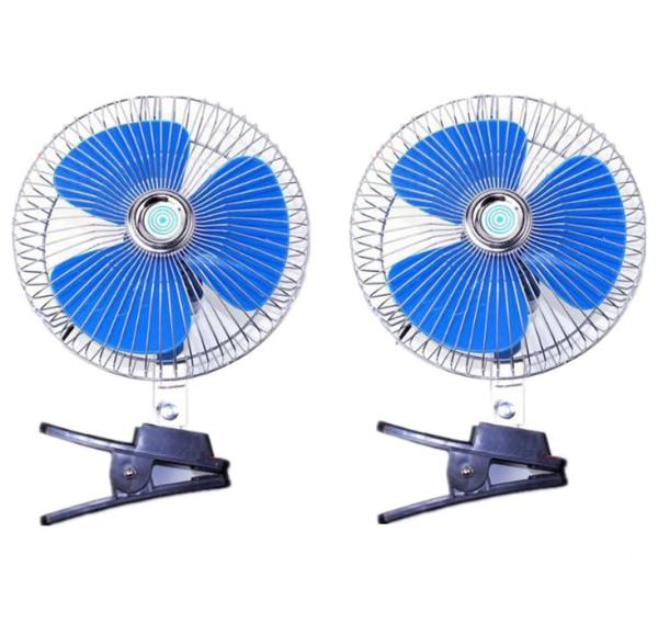 Blue And Silver Automotive Cooling Fans / Metal And Plastic Electric Radiator