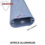 Powder coated aluminium brushed oval profile extrusion for shower room