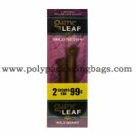 Flat Shape Aluminum Foil Laminated Cigar Wrap Bag With Zipper
