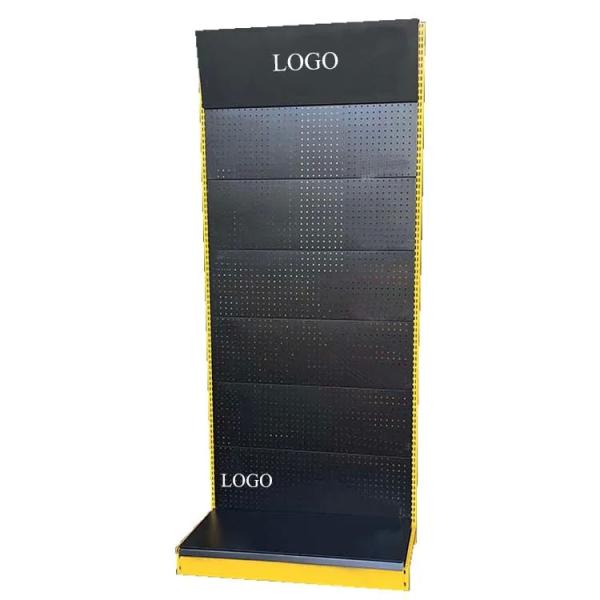 Factory custom color size fishing gear display shelf fishing lures display shelf