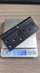 120g Aluminium Hinge Five Hole Right Opening Black Color With Oxidation Finish