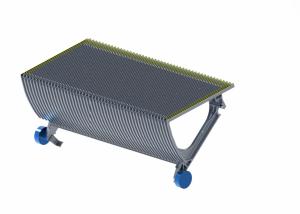 Quality Gray CNAS Stainless Steel Escalator Step with 3 Sides Yellow Demarcation wholesale