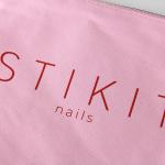 Custom Logo Makeup Pink Zipper Packaging Bag For Cosmetic
