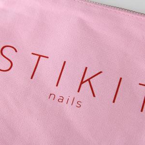 Quality Custom Logo Makeup Pink Zipper Packaging Bag For Cosmetic wholesale