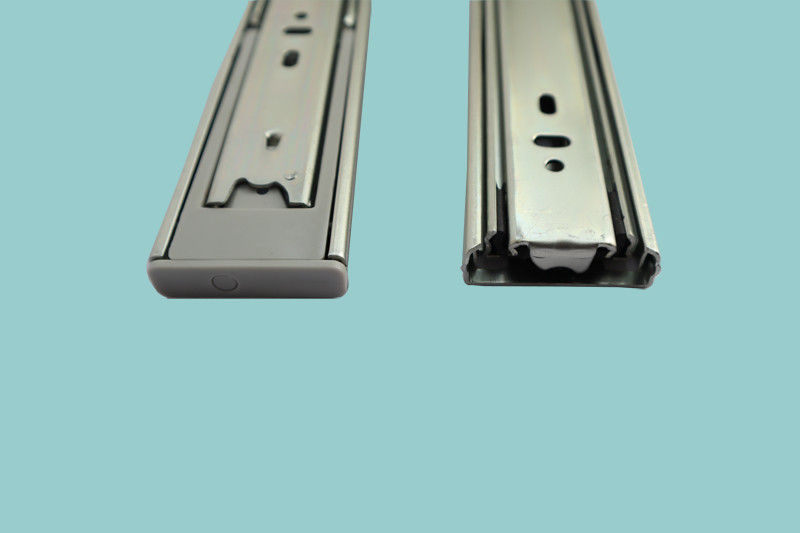Zinc Color Painting Three Fold 45mm Telescopic Drawer Slide