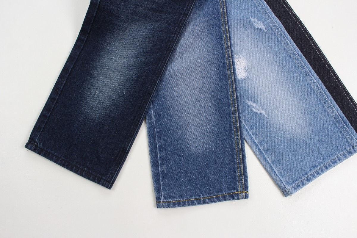 Wholesale 100% Cotton Dark Blue Rigid Denim Fabrics For Worker