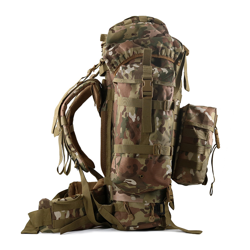 Polyester Lining 80L 900D Oxford Fabric Travelling Bag with PP Webbing and POM Buckle