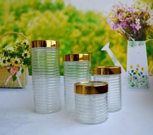Quality SET OF 4 PCS GLASS CANISTER wholesale