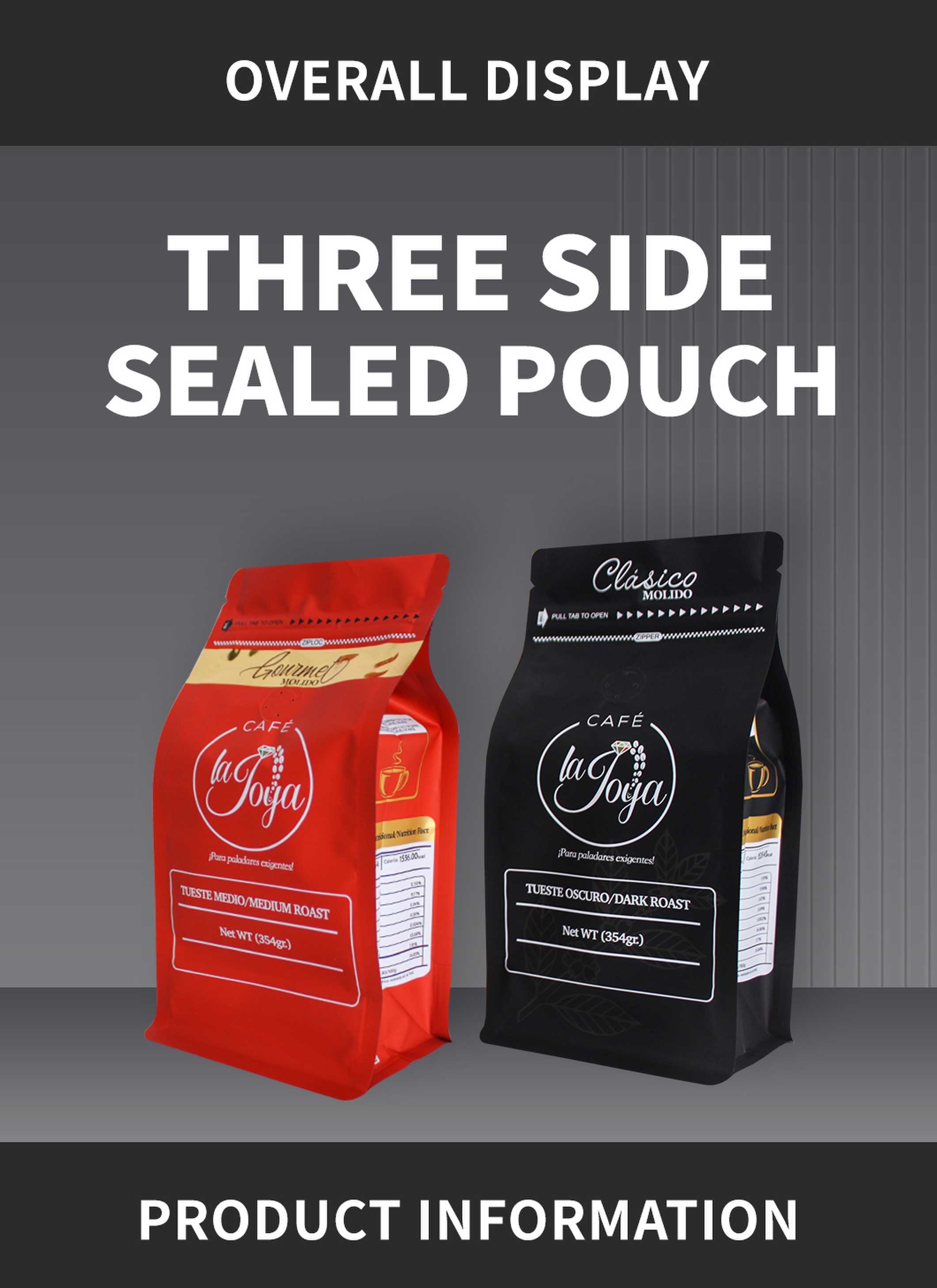 Block Bottom Customize Coffee Packaging Bags 250g 500g 1000g 1kg With Valve