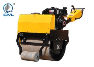 Quality Walk Behind Single Cylinder Road Roller / Mini Road Roller / 5.5hp Gasoline Engine Roller Compactor wholesale