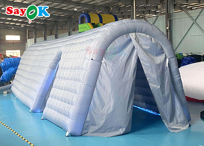 Event Dome Tent Custom Air Channel Inflatable Pvc Tunnel Tent With Door Curtain