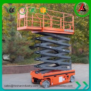 Quality 300kg Industrial Hydraulic Scissor Lift Self Propelled Small Electric Man Lift wholesale
