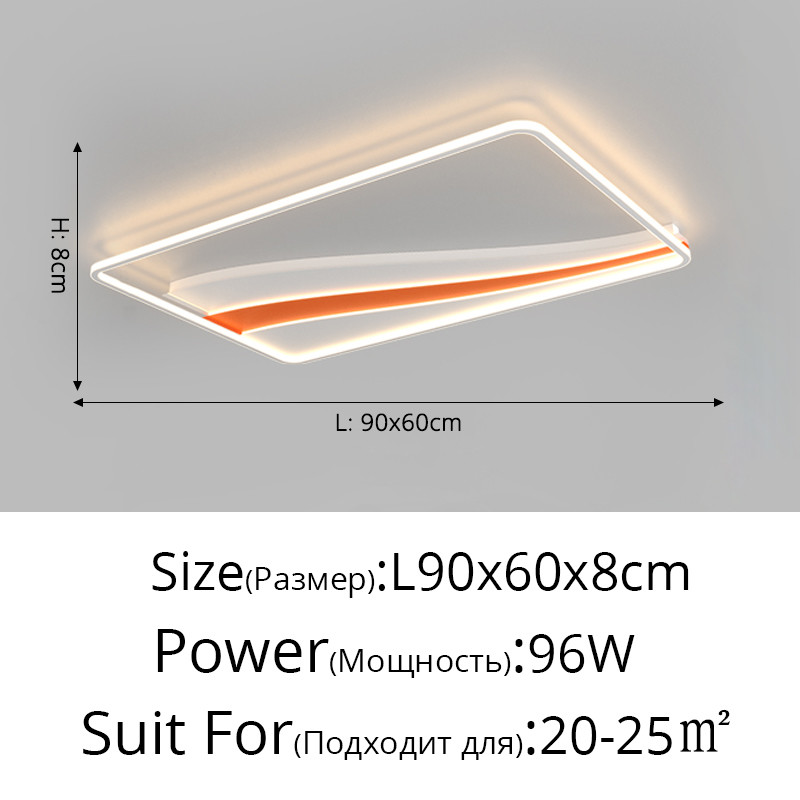 Modern Ultra-thin Ceiling Lamp Minimalist Atmosphere Bedroom Loft color Ceiling Lamp(WH-MA-250)