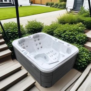 Quality 3-4 Persons Jacussii Outdoor Spa Hot Tub with LED Lights and Energy- Design wholesale