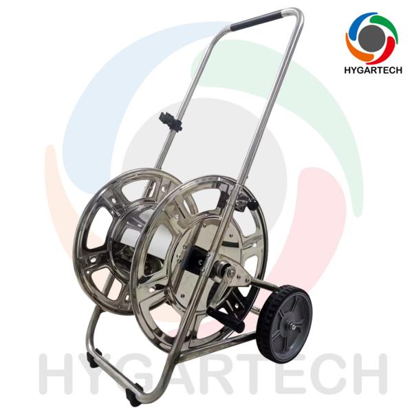 High Durability Stainless Steel Trolley Hose Reel Cart With 3/4"NH North