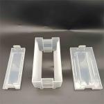 Transparent Rectangle Wafer Carrier Box , 3 Inch Wafer Cassette Box