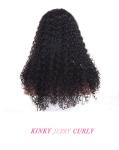 5X5 Lace Jerry Curly Wigs Human Hair Lace Front 24 Inches Human Hair Wig Nature