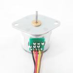 20mm 12v Pm Dc Motor 80 Ω Resistance Permanent Magnet Stepper Motor 15 Degree