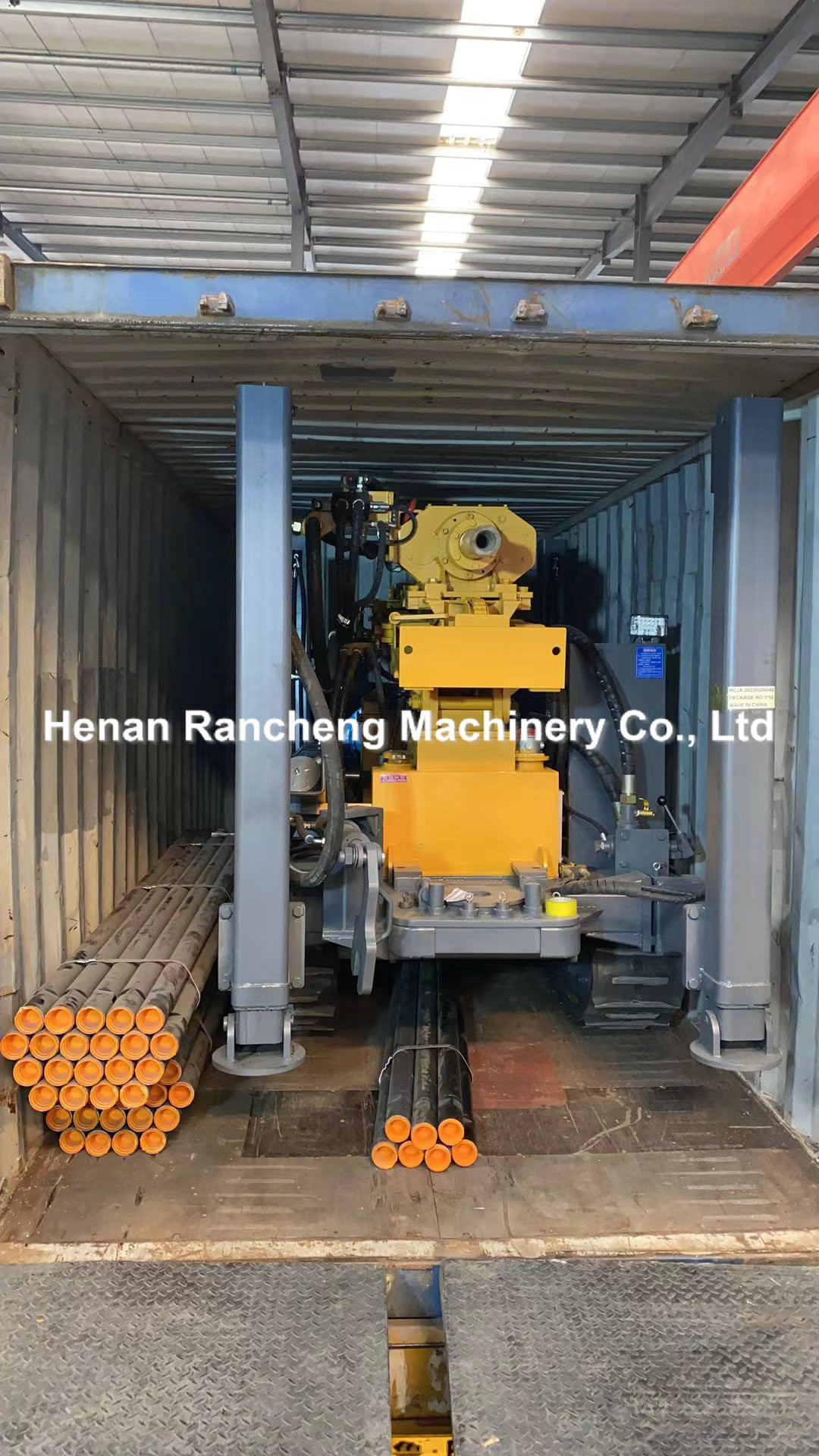 200m Crawler Mounted Pneumatic Water Well Drilling Machine 58KW Diesel Engine