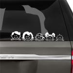 Transparent Waterproof Car Stickers Customized PVC Vinyl Bumper Stickers