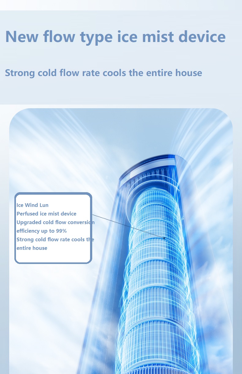 107*25*25.5mm Dimensions 600mm Waterfall Air Outlet Refrigeration Air Cooler for Home