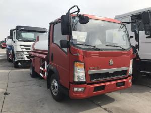 Quality Red Color 85kw Fuel Oil Truck 5m3 Capacity With Pump And Gun CCC wholesale
