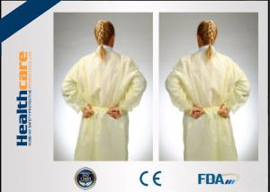 Quality Non - Irritating Disposable Isolation Gowns Non-woven 16-70G Patient Exam Gowns wholesale