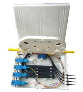 Quality ABS Plastic FTTH Fiber Optic Terminal Box 4 Cores Indoor Wall Mounted Durable wholesale