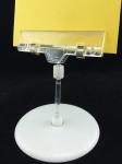 POS Table Display Stands , Top Clip Sign Holders PC for Retail Counter