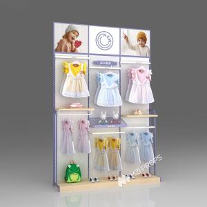 Quality M2-D2 Children's Clothing Retail Store Cabinet with 5MM Andy Board Painting and Adjustable Shelves wholesale