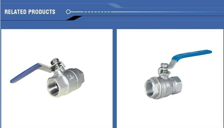 FDA / ISO SS304 Two Peice Ball valve With Female Thread Connection