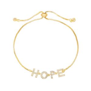 Quality Initial 18k Gold Jewelry Personalised Zircon Letter Name Bracelet wholesale