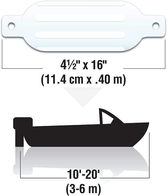 The G-3 Series (6.5" diameter x 23" length) is a great fender for your 13' to 30' lake boat