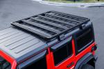 2000*1425*55mm Black Aluminum Alloy Roof Rack for Wrangler Long-Lasting