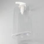 500/550ml PET Clear Square Shampoo Shower Gel Bottle Home Use Large Volume