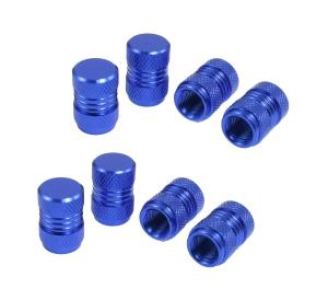 Quality 7 Mm Thread Car Tyre Valve Stem Caps Covers Royal Blue Easy Installation wholesale