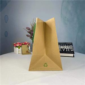 Quality 100% Recyclable Kraft Paper Takeaway Bags For Restaurant wholesale