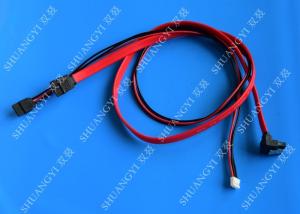 Quality Latching Round SATA to Right Angle SATA Serial ATA Cable, Black wholesale