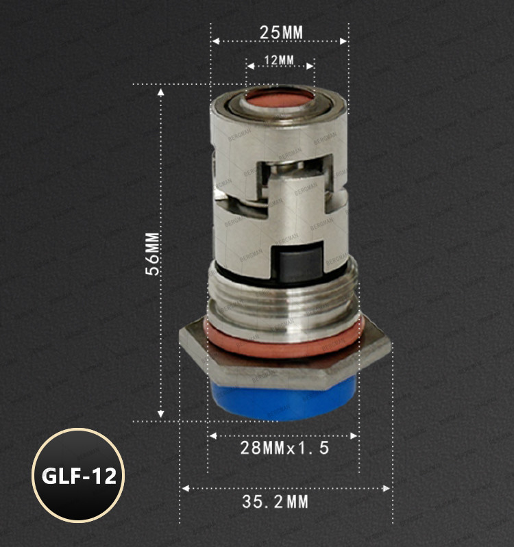 BERGMAN Replace Grundfos GLF-22mm Hexagon CR CRN CRI Pump Mechanical Seal HQQV HQQE 96525490 96525458